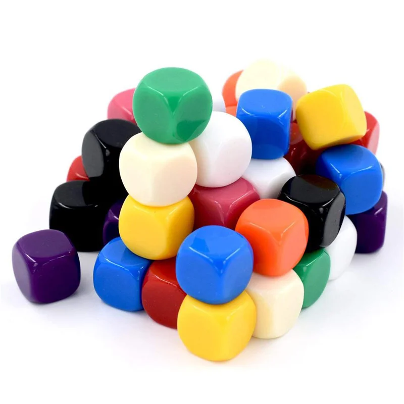 Board Game Loop - Dadi vuoti multicolori in acrilico da