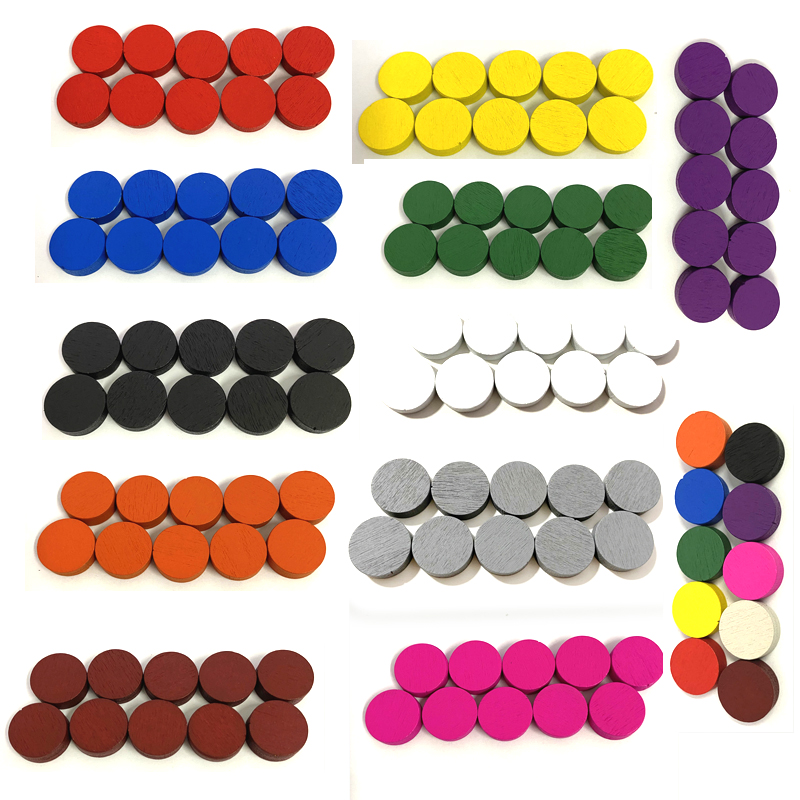 Board Game Loop - 50 pezzi 15*5MM 11 colori dischi