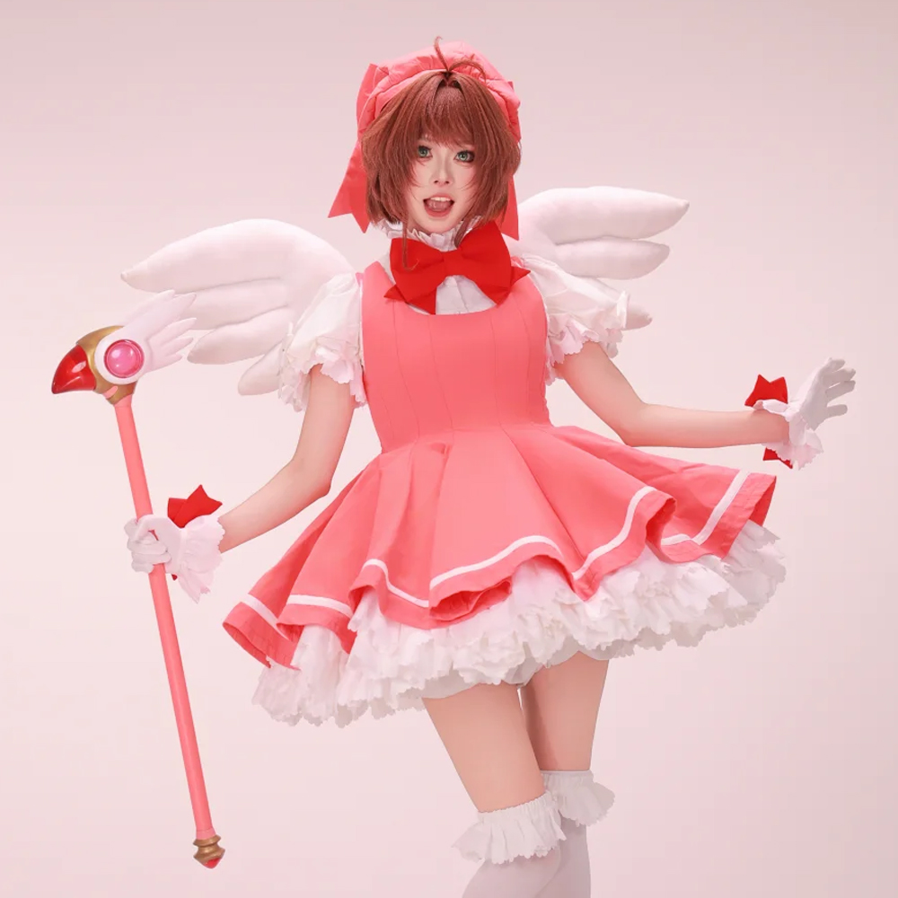 Board Game Card - Kinomoto Sakura Cosplay Pink Lolita Dress