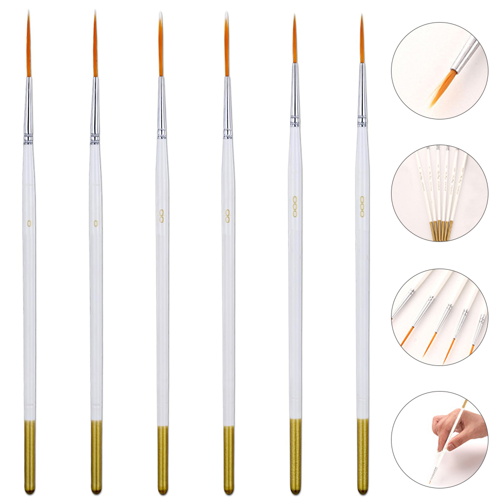 Miniature Painting Set - 6 pz/set Script Pennelli Pittura Punta