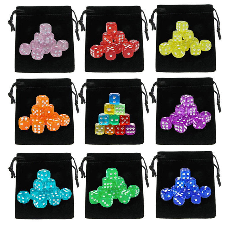 Board Game Loop - 10 pezzi dadi con sacchetto per
