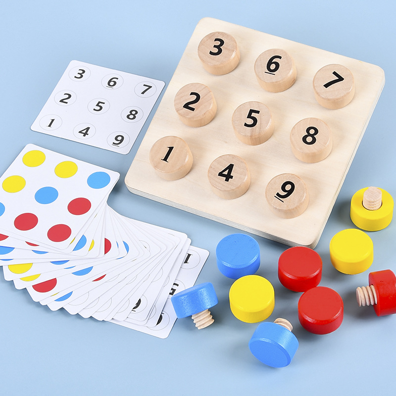 Board Game Simple - Legno stringere le viti abbinamento sfida