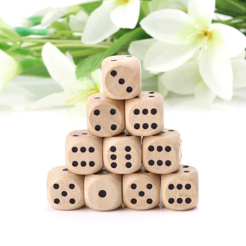 Board Game Loop - 10 pz dadi legno 6 facce
