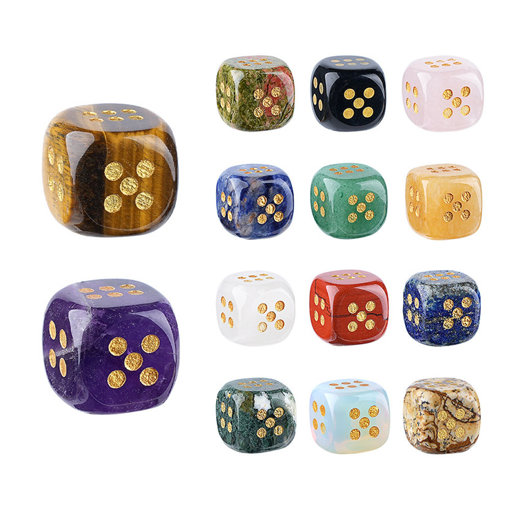 Board Game Loop - 1pc Pietra Naturale Dadi di Cristallo