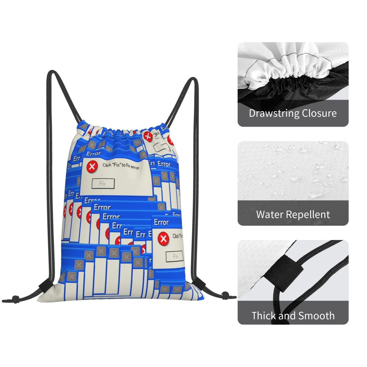 Zaini Casual con Coulisse e Ta - Tile Bag Drawstring recensione e prezzo