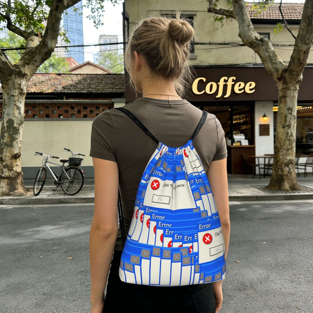 Zaino con Coulisse con Stampa  - Tile Bag Drawstring recensione e prezzo