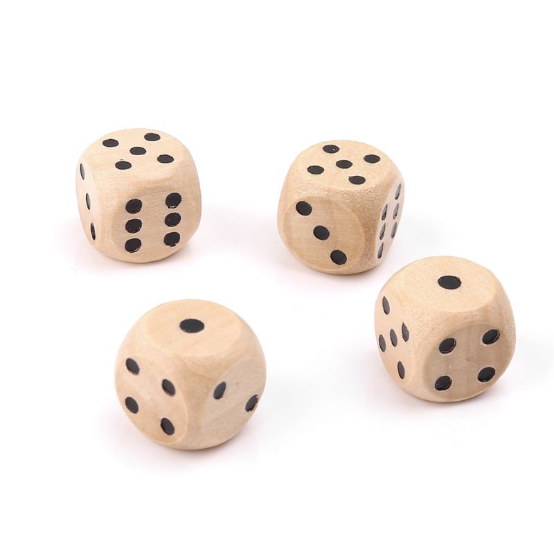 10 pz dadi legno 6 facce D6 fa - Board Game Loop recensione e prezzo