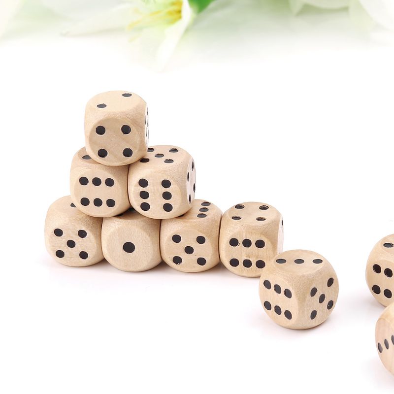 10 pz dadi legno 6 facce D6 fa - Board Game Loop recensione e prezzo