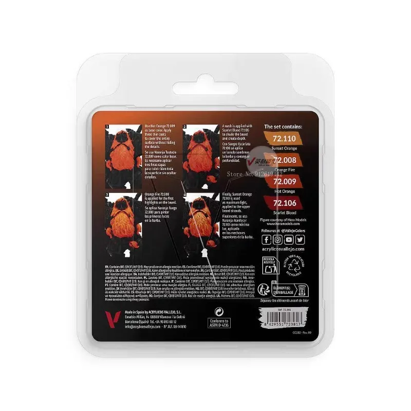18 m/bottiglia 4 colori/set di - Miniature Painting Set recensione e prezzo