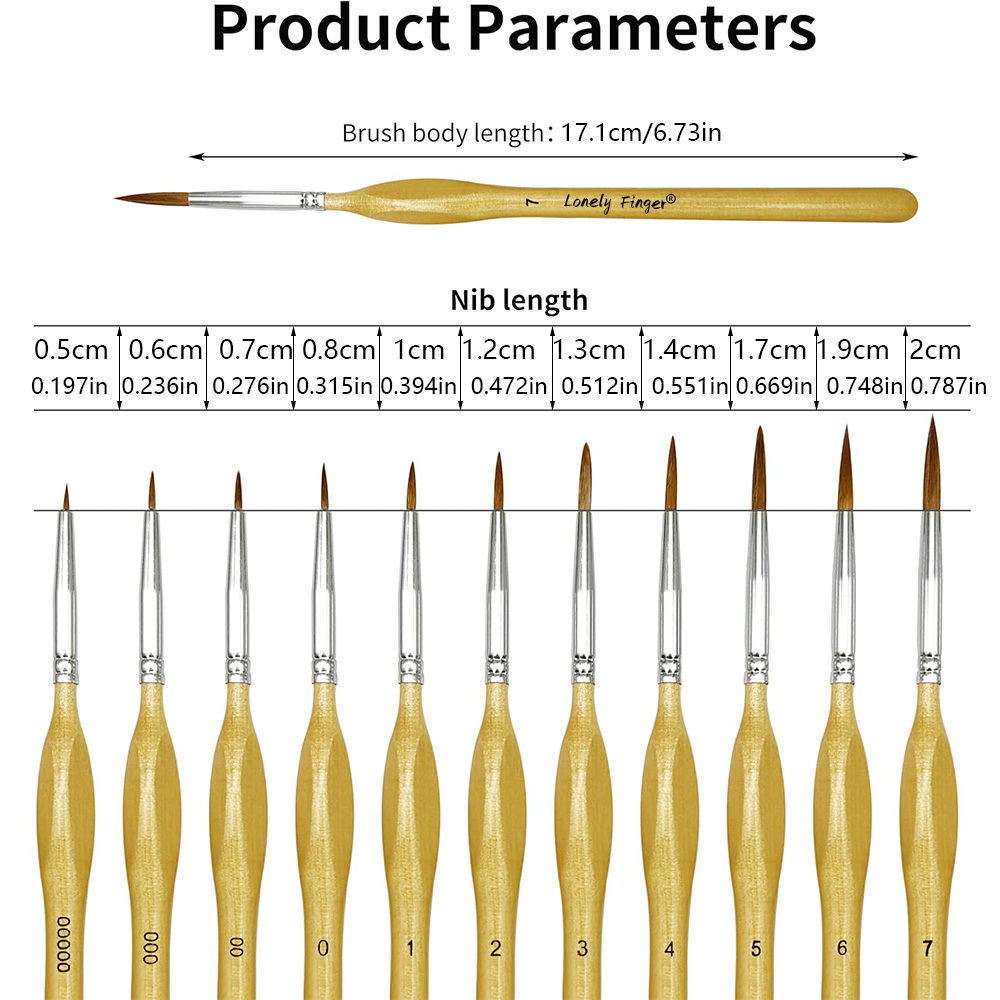 Set di 11 Pennelli Professiona - Miniature Painting Set recensione e prezzo